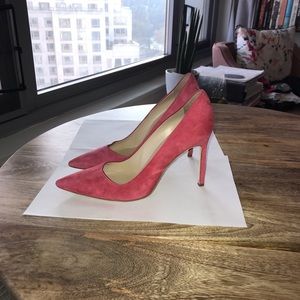 Manolo Blahnik 105mm bb pink suede stilettos